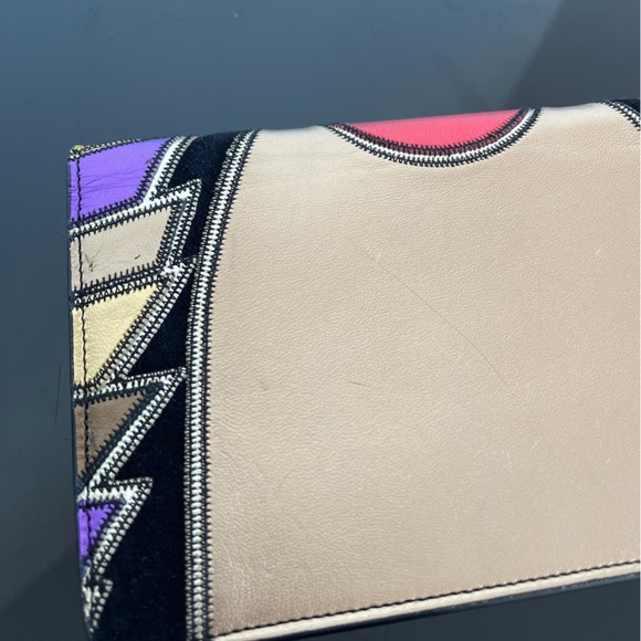 Givenchy black suede clutch / bag with gold chain - Picture 7 of 7